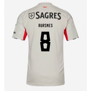 Fotbalové Dres Benfica Fredrik Aursnes #8 Venkovní Oblečení 2025-26 Krátký Rukáv